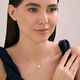 Колье SOKOLOV - Серебро 925, Фианит (арт. 94071259)