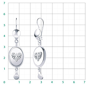 Серьги Атолл - Серебро 925 (арт. 2702-925)