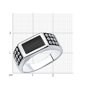 Кольцо Diamant - Серебро 925, Эмаль (арт. 94-112-00716-1)