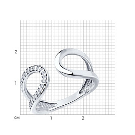 Кольцо SOKOLOV - Серебро 925, Фианит (арт. 94013697)