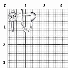 Серьги Красная пресня - Серебро 925 (арт. 33014978Пл5)