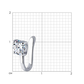 Пирсинг SOKOLOV - Серебро 925, Фианит (арт. 94060106)