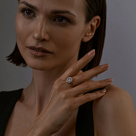 Кольцо SOKOLOV - Серебро 925, Фианит (арт. 93011080)