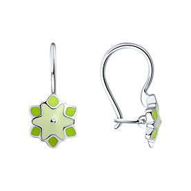 Серьги Diamant - Серебро 925, Эмаль (арт. 94-120-01531-1)