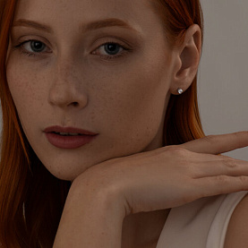 Серьги SOKOLOV - Серебро 925, Фианит (арт. 94020122)