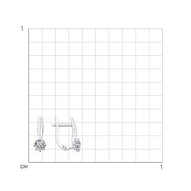 Серьги SOKOLOV - Серебро 925, Фианит (арт. 94025656)