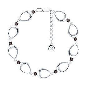 Браслет SOKOLOV - Серебро 925, Гранат (арт. 92050124)