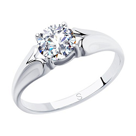 Кольцо SOKOLOV - Серебро 925, Фианит (арт. 94012829)