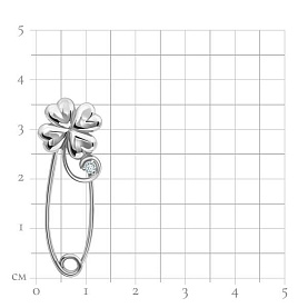 Булавка Talant - Серебро 925, Фианит (арт. 61-72-0001-25833)