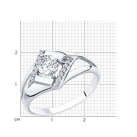 Кольцо Diamant - Серебро 925, Фианит (арт. 94-110-00020-1)