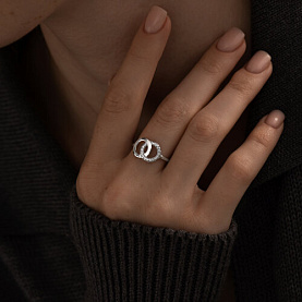 Кольцо SOKOLOV - Серебро 925, Фианит (арт. 94013833)
