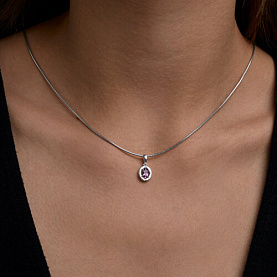 Подвеска SOKOLOV - Серебро 925, Аметист (арт. 92030871)