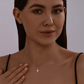 Колье SOKOLOV - Серебро 925, Фианит (арт. 94070652)