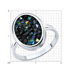 Кольцо Diamant - Серебро 925, Кристальная ткань (арт. 94-110-00105-2)