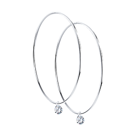 Серьги SOKOLOV - Серебро 925, Фианит (арт. 94024475)