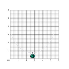 Колье SOKOLOV - Серебро 925, Синтетический изумруд (арт. 82070001)