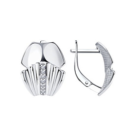 Серьги SOKOLOV - Серебро 925, Фианит (арт. 94024180)