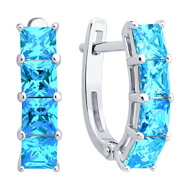 Серьги SOKOLOV - Серебро 925, Фианит (арт. 94027059)