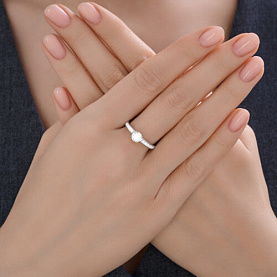 Кольцо SOKOLOV - Серебро 925, Фианит (арт. 94014636)