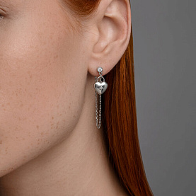 Серьга SOKOLOV - Серебро 925, Фианит (арт. 94170363)