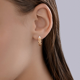 Серьги Diamant - Золото 585, Фианит (арт. 51-120-00363-1)