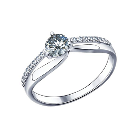 Кольцо SOKOLOV - Серебро 925, Фианит (арт. 94011491)