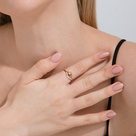 Кольцо ЮФ Династия - Золото 375, Фианит (арт. 025331-5102)