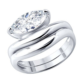 Кольцо SOKOLOV - Серебро 925, Фианит (арт. 94014933)