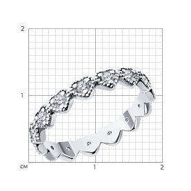 Кольцо SOKOLOV - Серебро 925, Фианит (арт. 94014168)