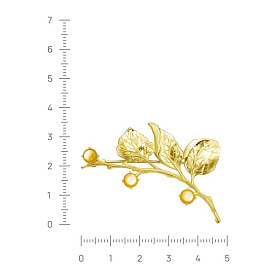 Брошь Кабаровских - Серебро 925, Перламутр (арт. 5-212-86387)