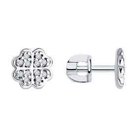 Серьги SOKOLOV - Серебро 925, Фианит (арт. 94022260)