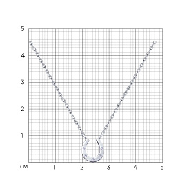 Колье SOKOLOV - Серебро 925, Фианит (арт. 94070189)
