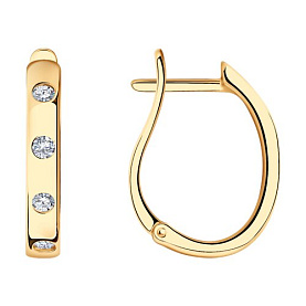 Серьги SOKOLOV - Серебро 925, Фианит (арт. 93020813)