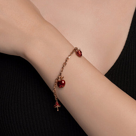 Браслет Diamant - Серебро 925, Эмаль (арт. 93050204)