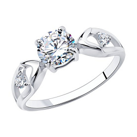 Кольцо Diamant - Серебро 925, Фианит (арт. 94-110-00741-1)