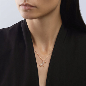 Подвеска SOKOLOV - Золото 375, Фианит (арт. 034536-4)