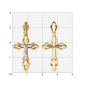 Подвеска Diamant - Золото 585 (арт. 51-131-01411-1)