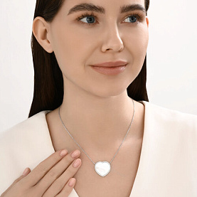 Колье SOKOLOV - Серебро 925, Перламутр, Фианит (арт. 83070065)