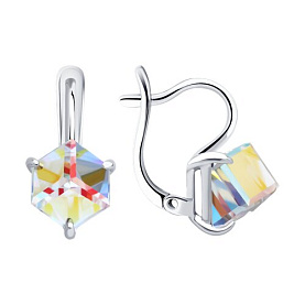 Серьги Diamant - Серебро 925, Swarovski (арт. 94-120-02383-4)