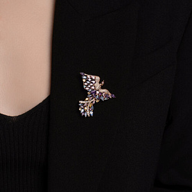 Брошь SOKOLOV - Серебро 925, Фианит (арт. 93040050)