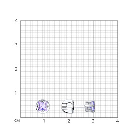Серьги SOKOLOV - Серебро 925, Фианит (арт. 94020127)