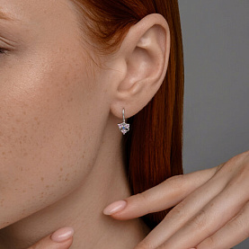 Серьги Diamant - Серебро 925, Фианит (арт. 94-120-02163-1)