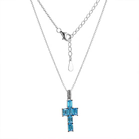 Колье FRESH - Серебро 925, Фианит (арт. CZ-N05725-X-WB-X-X-MAq)