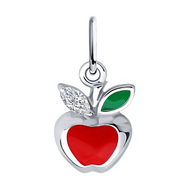 Подвеска Diamant - Серебро 925, Фианит, Эмаль (арт. 94-130-02171-1)