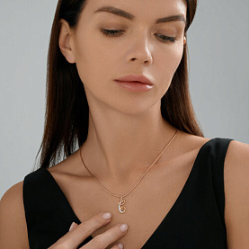 Подвеска Diamant - Золото 585, Фианит (арт. 51-130-02885-1)