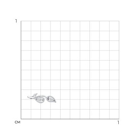 Брошь SOKOLOV - Серебро 925, Фианит (арт. 94040067)