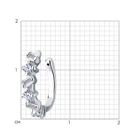 Серьга SOKOLOV - Серебро 925, Фианит (арт. 94170268)