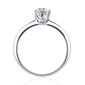 Кольцо Platinum Lab. - Платина 950, Бриллиант (арт. ПК-055-07)