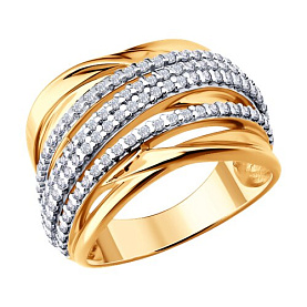 Кольцо SOKOLOV - Серебро 925, Фианит (арт. 93011193)