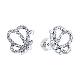 Серьги SOKOLOV - Серебро 925, Фианит (арт. 94026784)